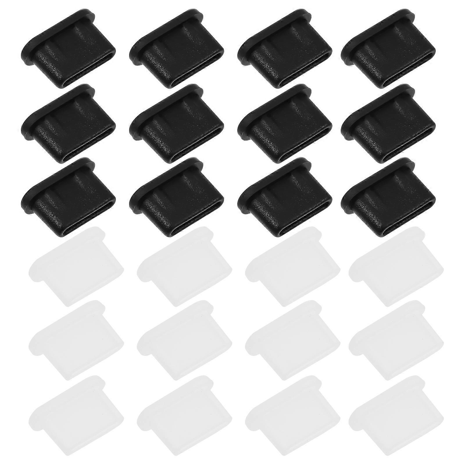 USB3.1 Type-C Plugs 30Pcs Durable Dust Proof Covers For Protecting Charging Ports