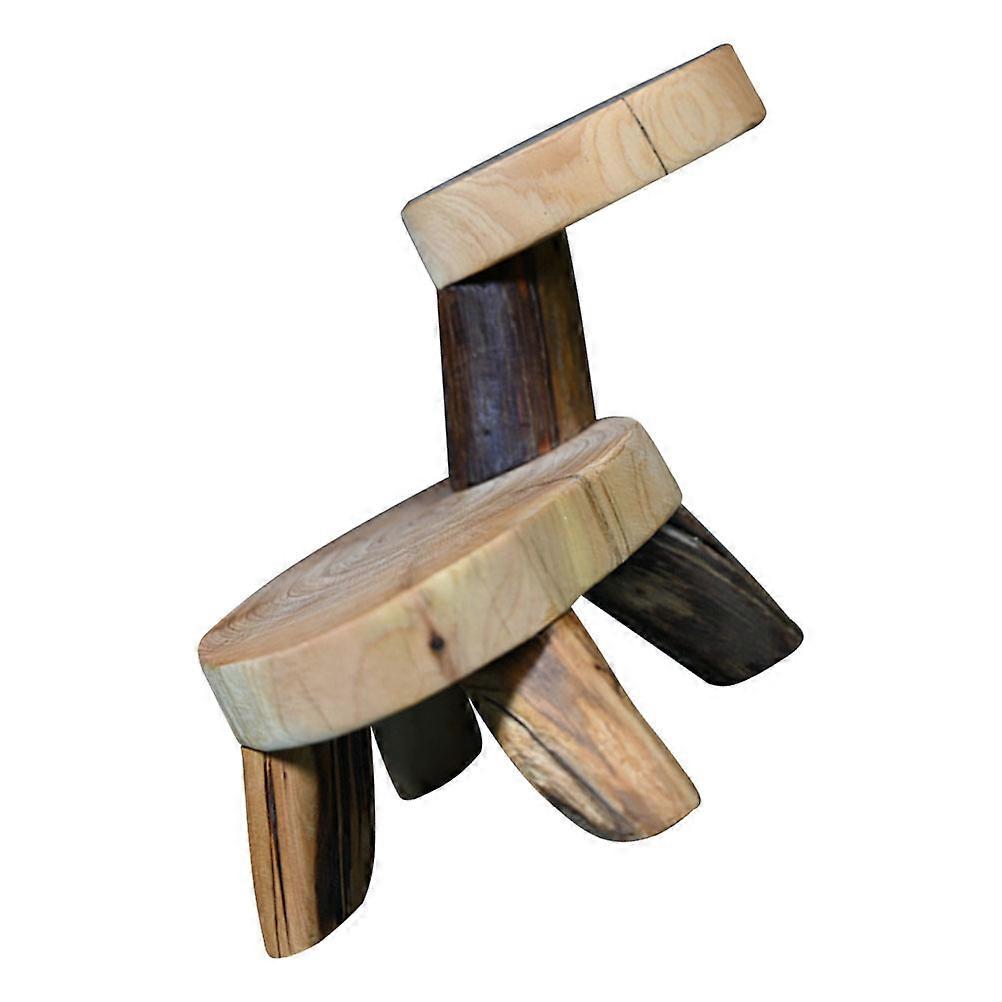 Light Brown Plastic Double-layer Base Craft for Home Decor Office and Living Room 70 Characters