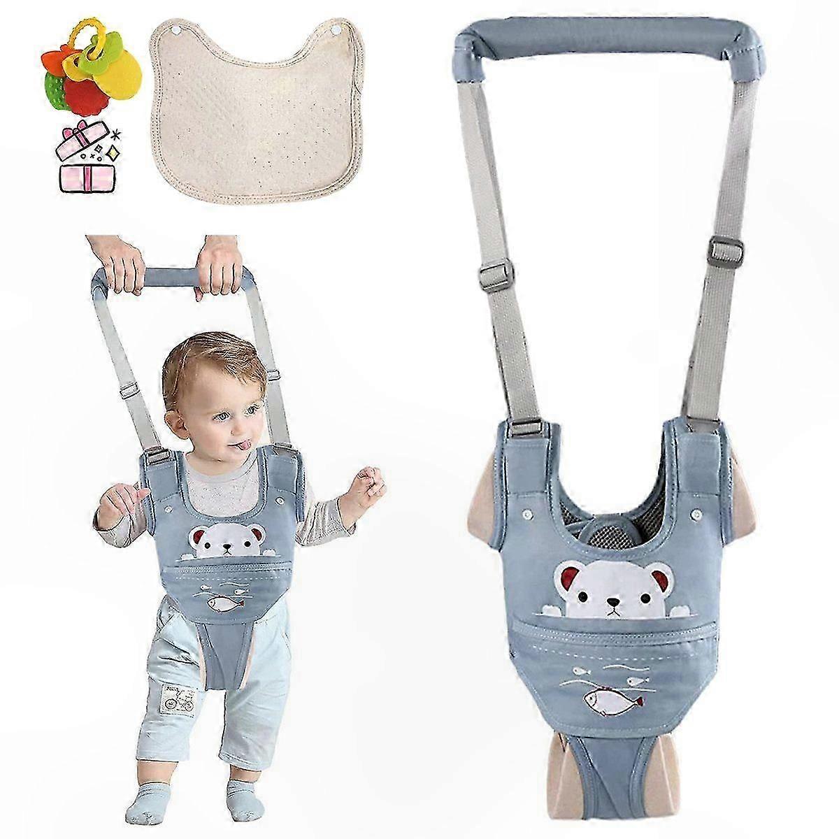 Adjustable Baby Walking Harness with Bib for Safe and Comfortable Steps
