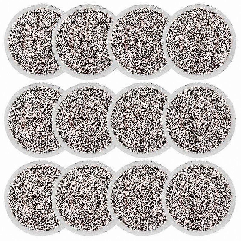 12-Pack Microfiber Steam Mop Pads Compatible with Multiple Models