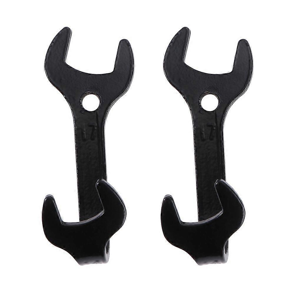 2Pcs Multi-function Hooks Wall-mounted Hanger Wrench Design Iron Hooks