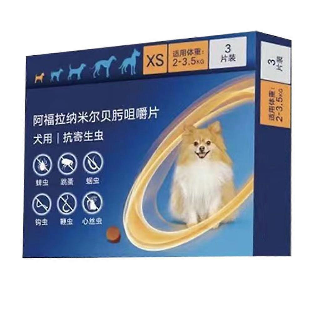 Effective worming medicine for dogs XS S M L size internal and external