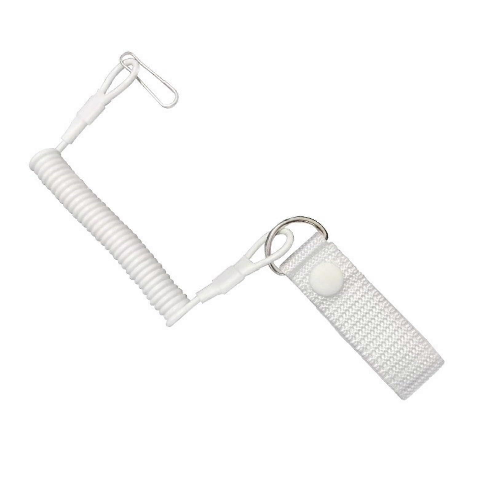Versatile Outdoor Lanyard Cycling Rope Reliability Elastic Rope For Practical Everyday Applications Release Quick Clip White
