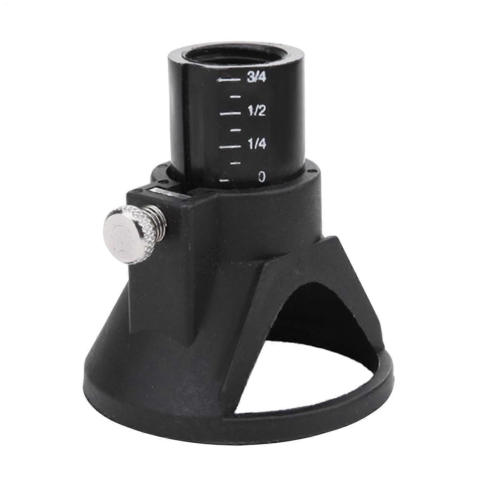 Milling Cutter Fixed Base Rotary Tool Guide Router with Depth Indicator, Clear Scale, Sanding Holder for Precision Grinding