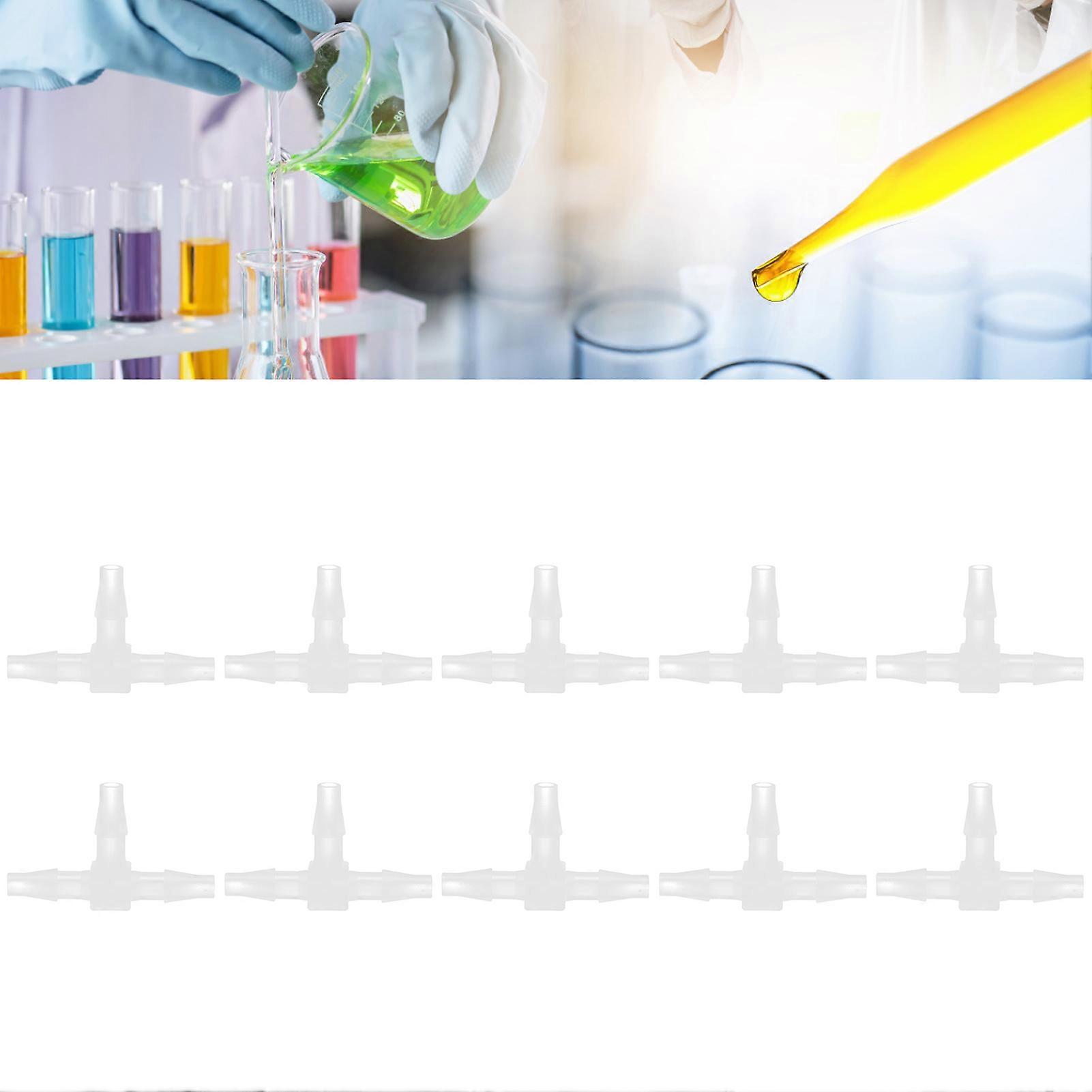 10Pcs 3 Way Plastic Fitting Pressure Temperature Proof T Shaped Tee Barb Fitting