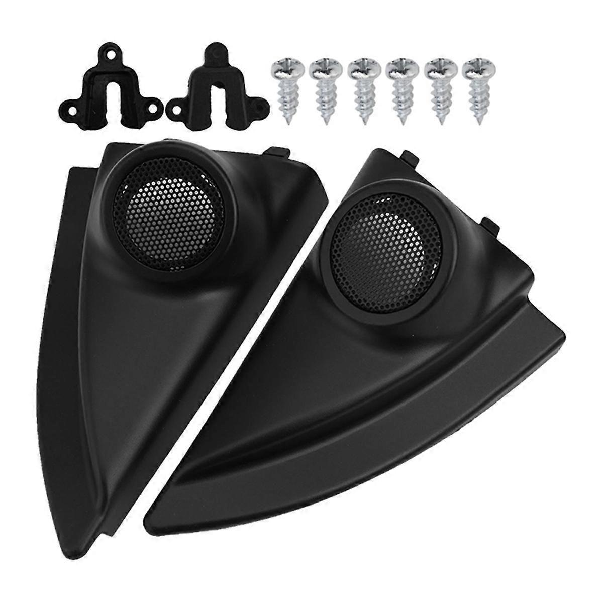 Car A-Pillar Speaker Cover Mounts Black for D-Max 2012-2019 Car Tweeter Refitting Audio Door Angle Speaker Cover
