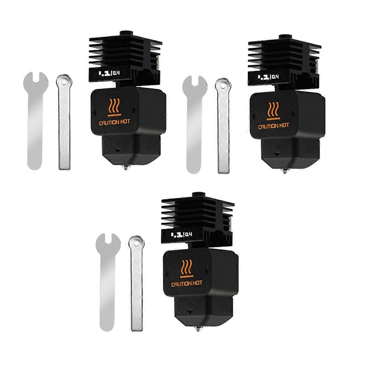 3 Sets für H2D Hotend Kit Quick Swap Design Hotend Düse aus gehärtetem Stahl 3D-Drucker Zubehör 0,4 mm Düsen
