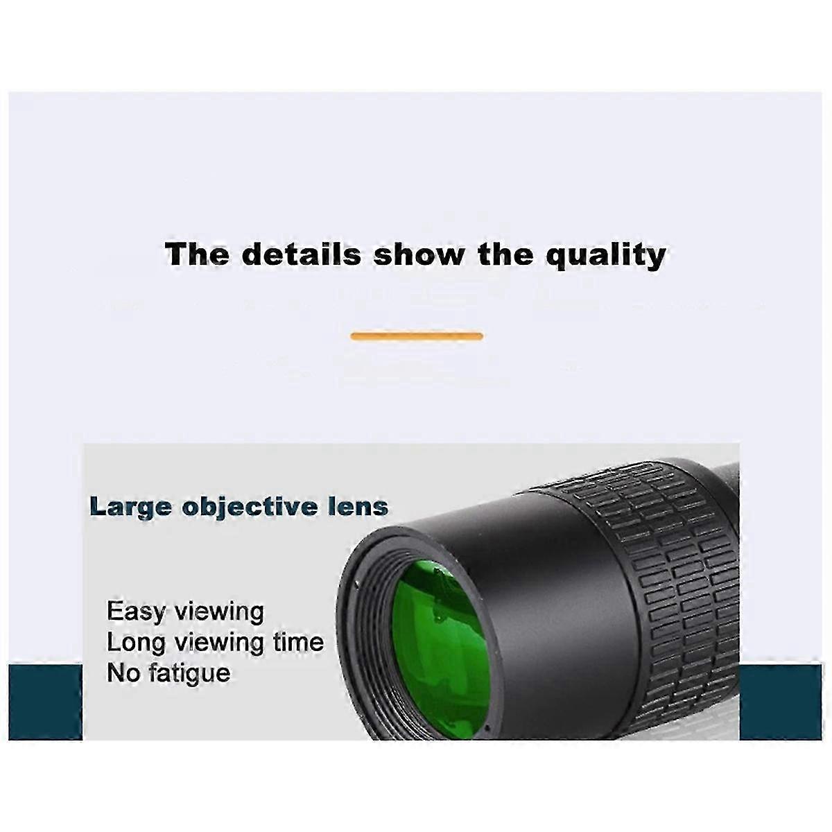 Objectif de télescope monoculaire extérieur HD Zoom avec trépied pour téléobjectif mobile - Zoom 300x pour l’observation des oiseaux