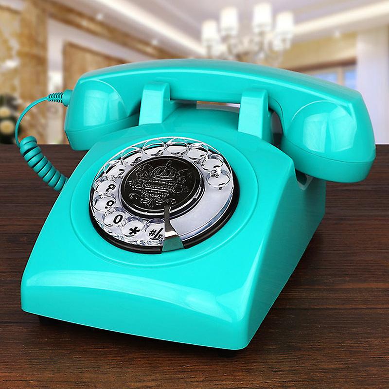 Vintage Rotary Telephone - Antique European Style Corded Landline With Caller ID