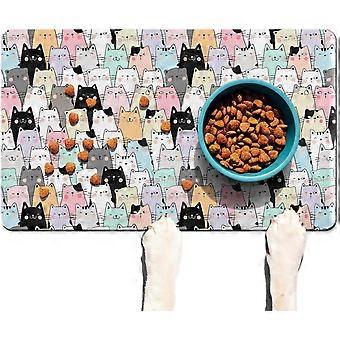 Tappetino per l'alimentazione degli animali domestici per pavimenti Tappetino per cani impermeabile per il cibo
