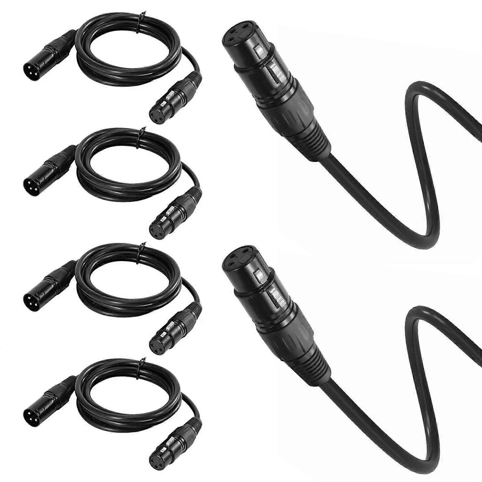 Dmx Cable 3 Pin Lighting Cable for Stage Lighting 8Pcs Durable Metal Plastic