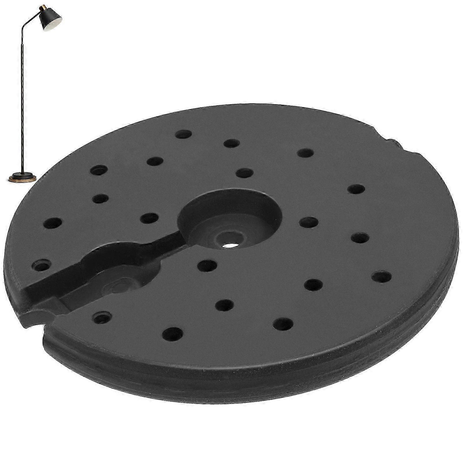Pièces de lampe, base de lampadaire, poids, usage domestique, noir, 23,30 x 23,30 x 2,20 cm, support stable, 1 paquet