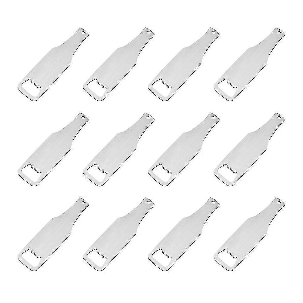 12 Stück Edelstahl-Flaschenöffner