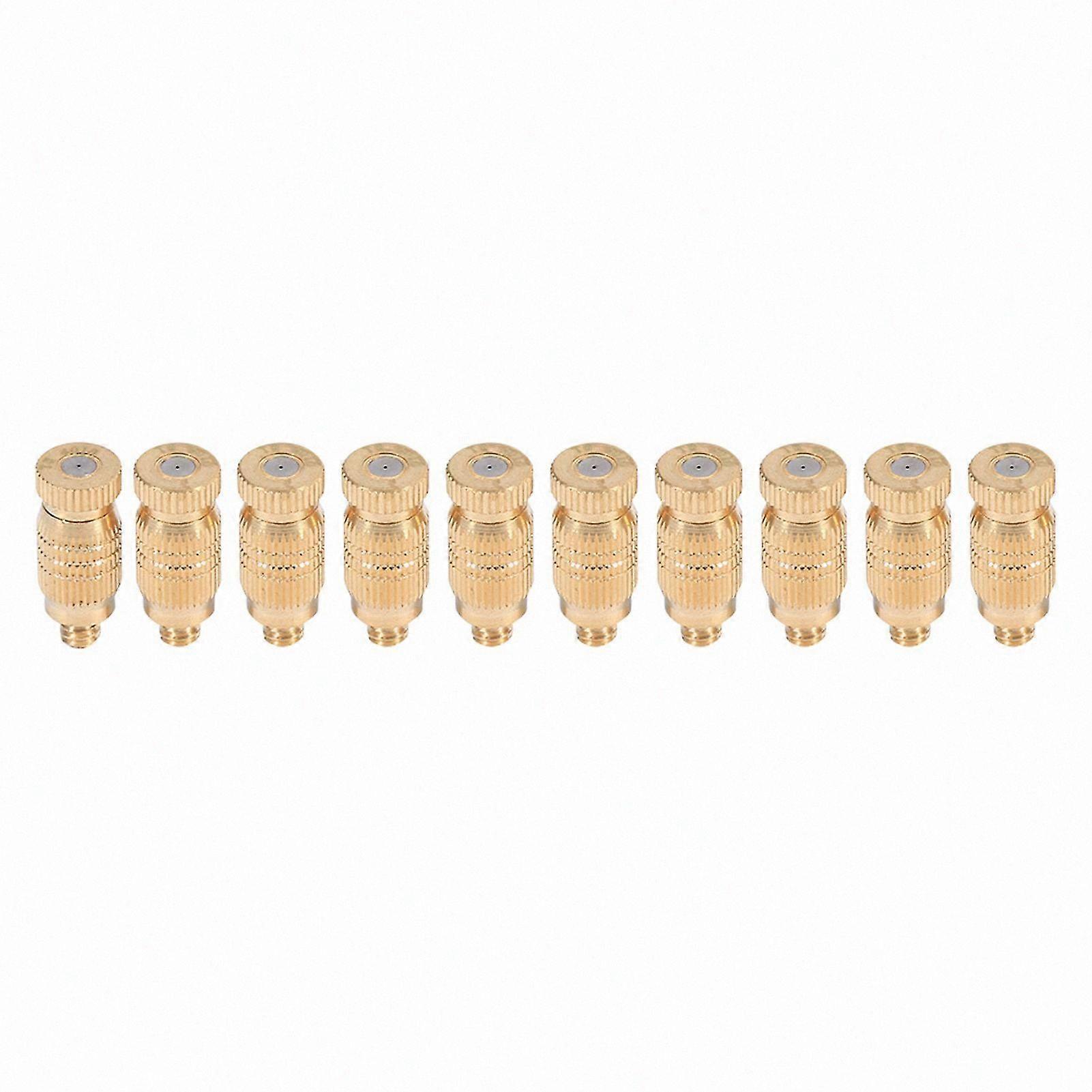10Pcs Brass Threaded Nozzles for Fogging, Misting, and Sprinkler Use