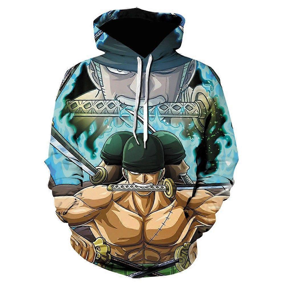 One Piece 3D Printed Hoodie Anime Cartoon Pullover Sweatshirt