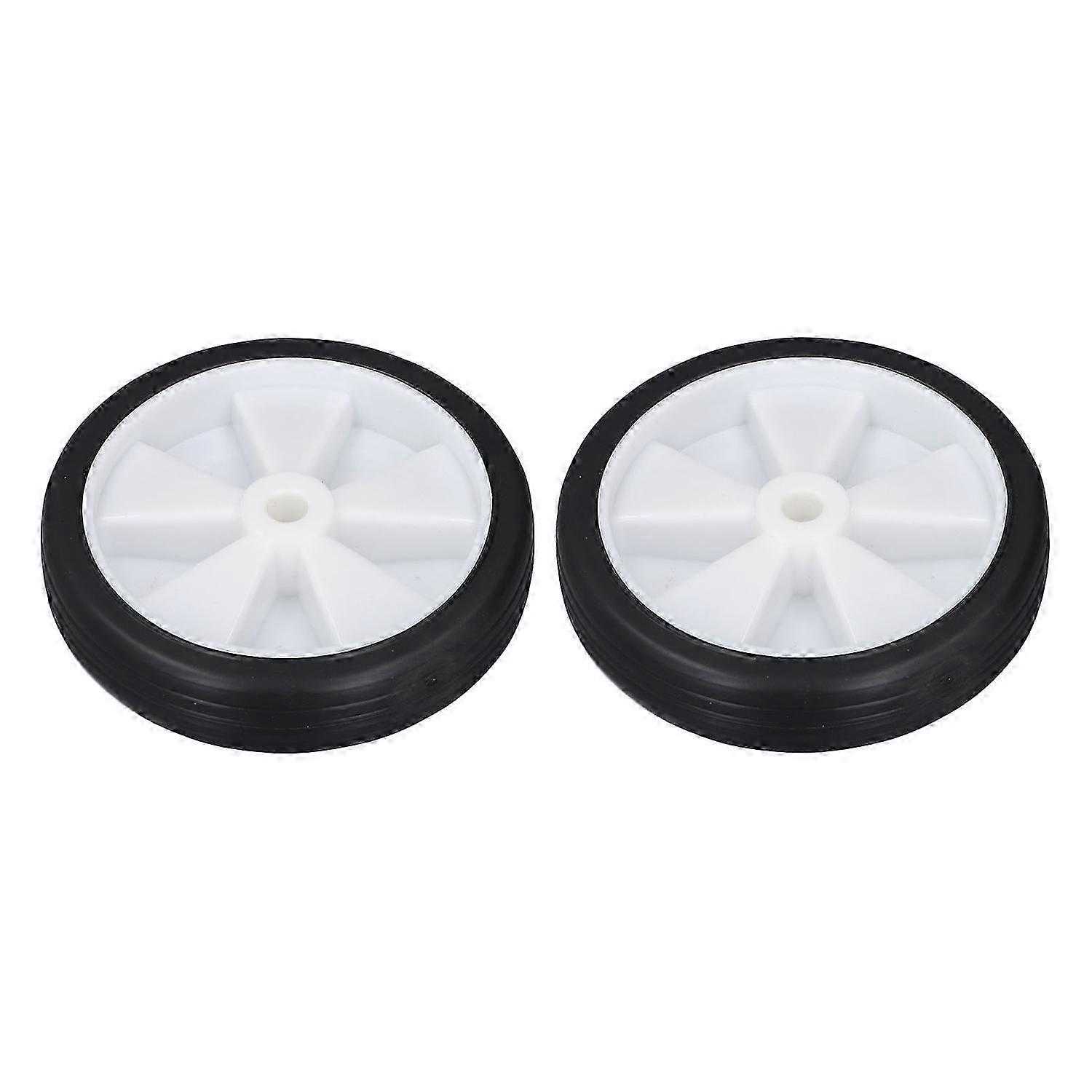 2Pcs Air Compressor Wheel Set 6in Plastic Rubber Air Compressor Caster for Replacement