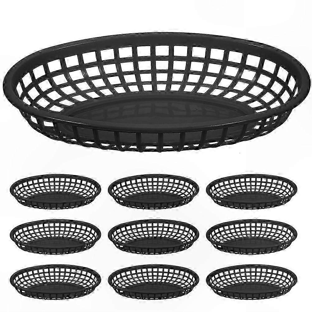 10-Pack Snack Trays, Decorative Baskets for Catering & Storage
