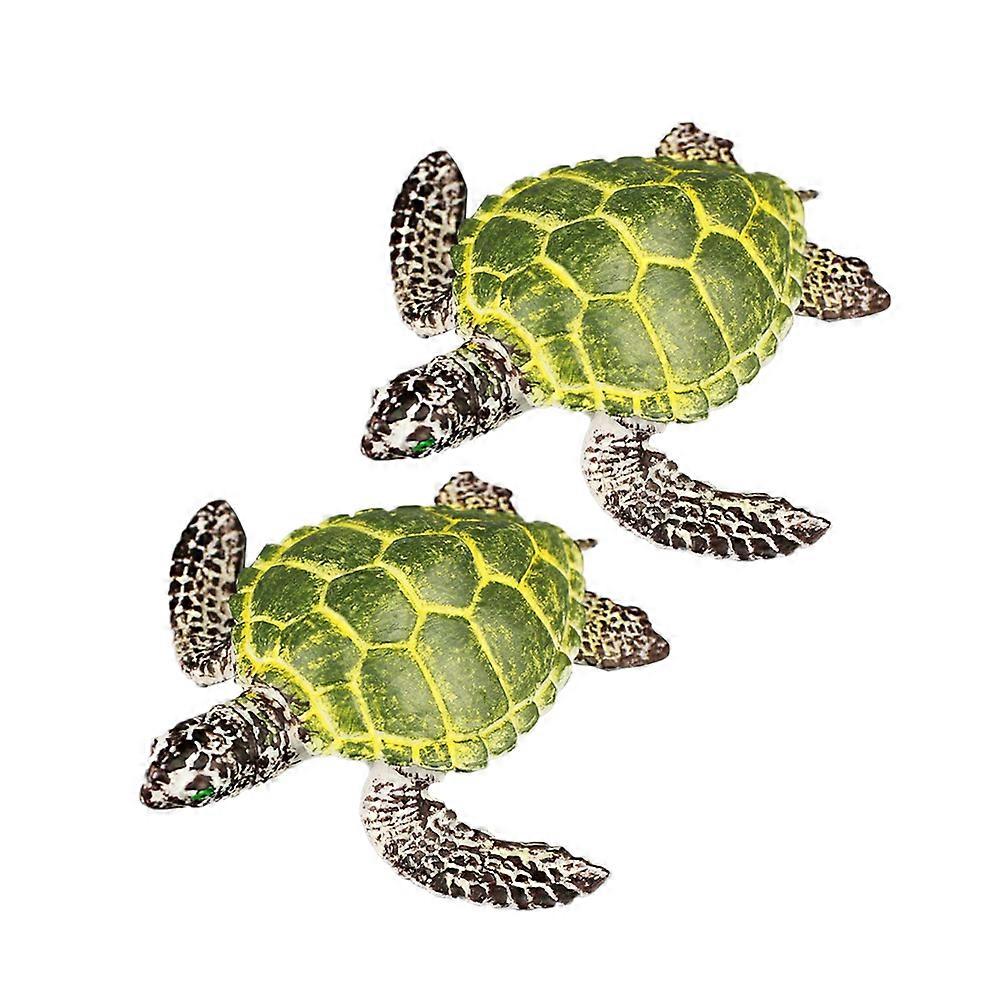 Cute Tortoise Toy for Kids Playing with Safe PVC Material Great for Educational Purpose 2 Pieces Assorted Color