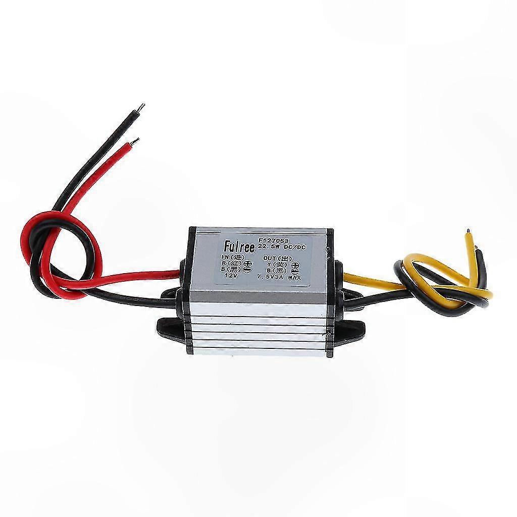 7.5V 3A 18W DC-DC Converter Module 12V Input Fully Enclosed Power Supply Adapter