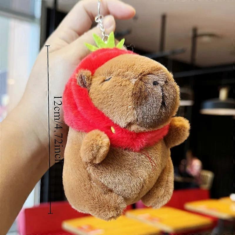 Capybara Plush Toy Set Mom with 4 Little Capibaras Capibala Plush Dolls Upholstered Animal Pillow Shield