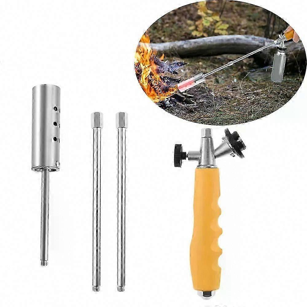Weed Torch 3 Stage Stainless Steel Garden Burner for Weeds, Melting Ice, Charcoal Starter
