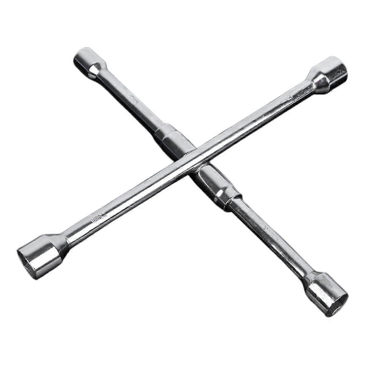 Way Lug Wrench Car Tire Tool Ratchet Wrench For Lug Nut Removal, 19 Mm Steel, Universal Fit
