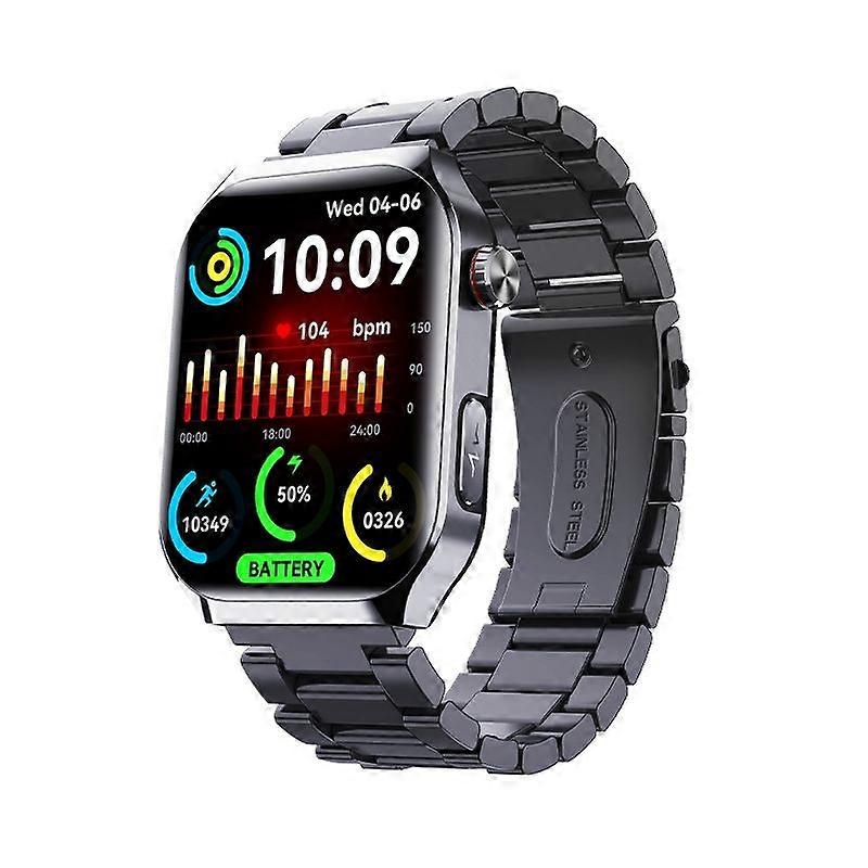 Smartwatch F700 2.1 Inch with Mini Health Check and BMI Monitor Chronus with Sleep Tracking (Chronus Black)
