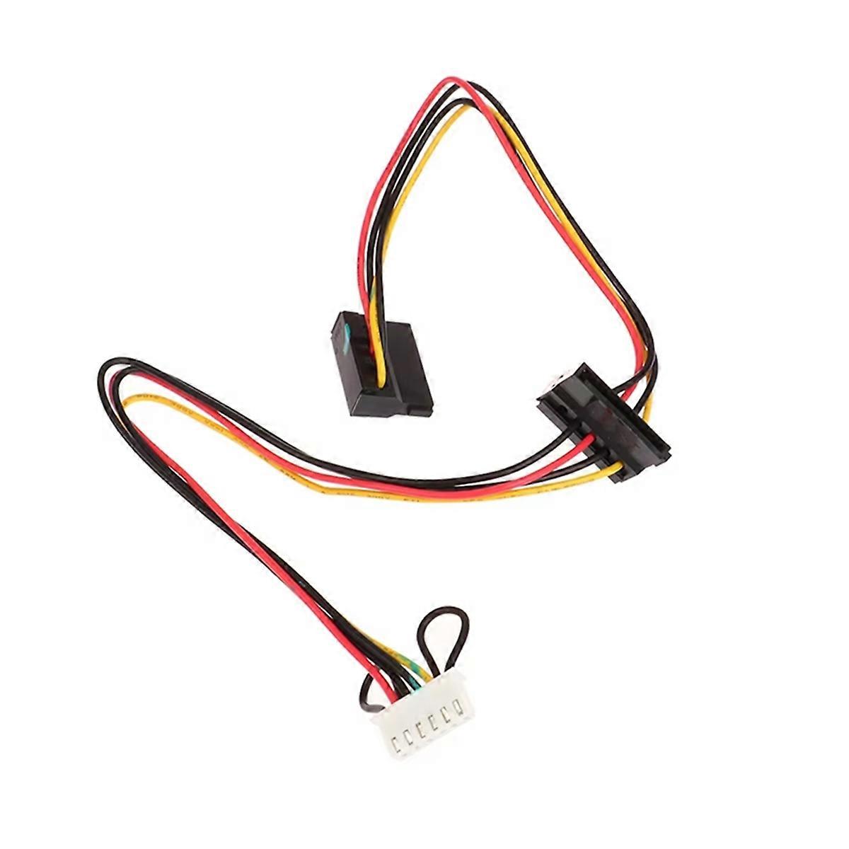 6Pin to 2-Port HDD Power Socket Cable Conector