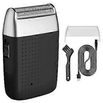 Wasbaar en oplaadbaar USB-reistondeuse voor heren Classic Multifunctioneel scheerapparaat voor heren zwart