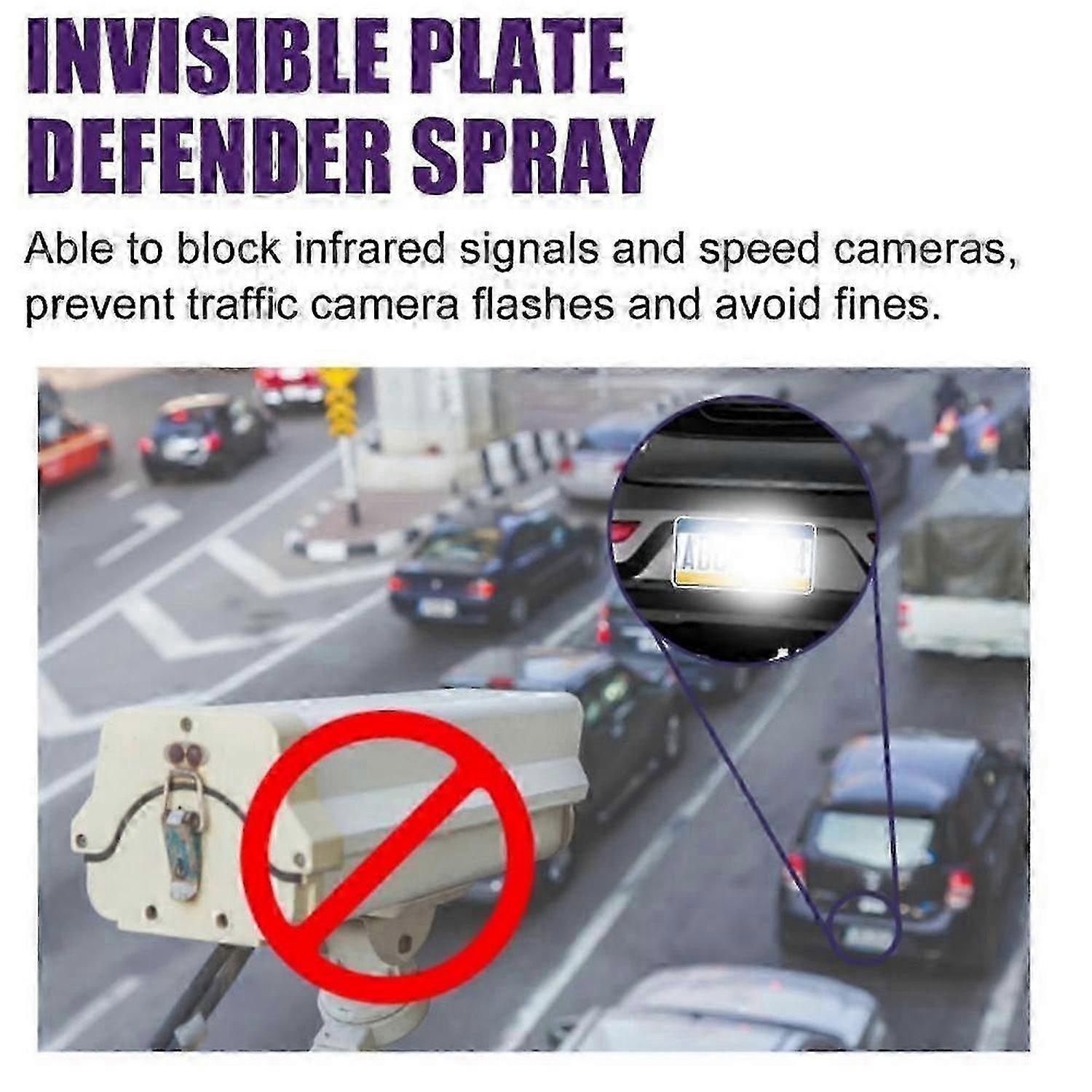 3pcs Invisible Defender Spray Vehicle Clear Coat Long Lasting Effective Invisible Defender License Spray 30ml