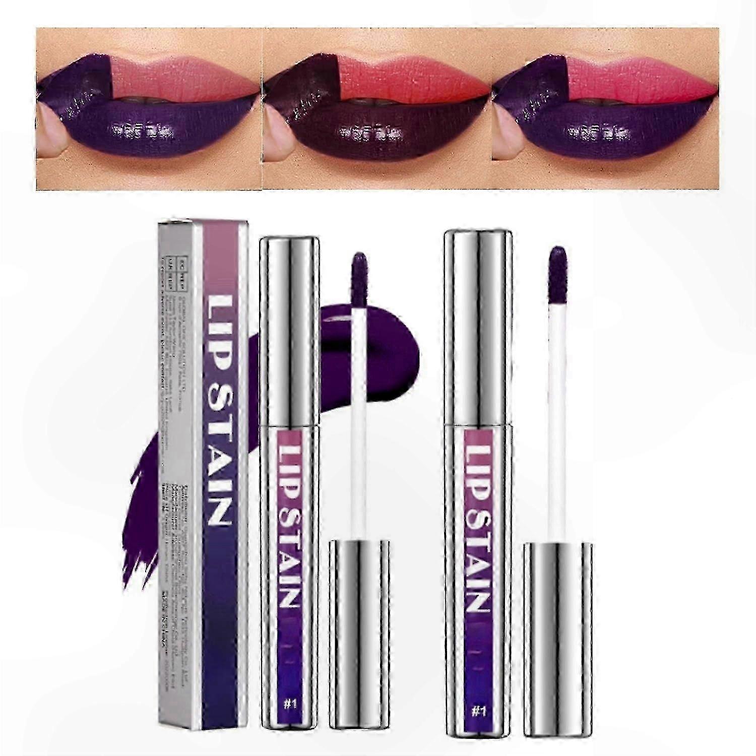 Matte Lip Stain with Waterproof Formula, Non-Sticky Peel-Off Lip Gloss, Long-Wearing Nude Lip Liner for Women