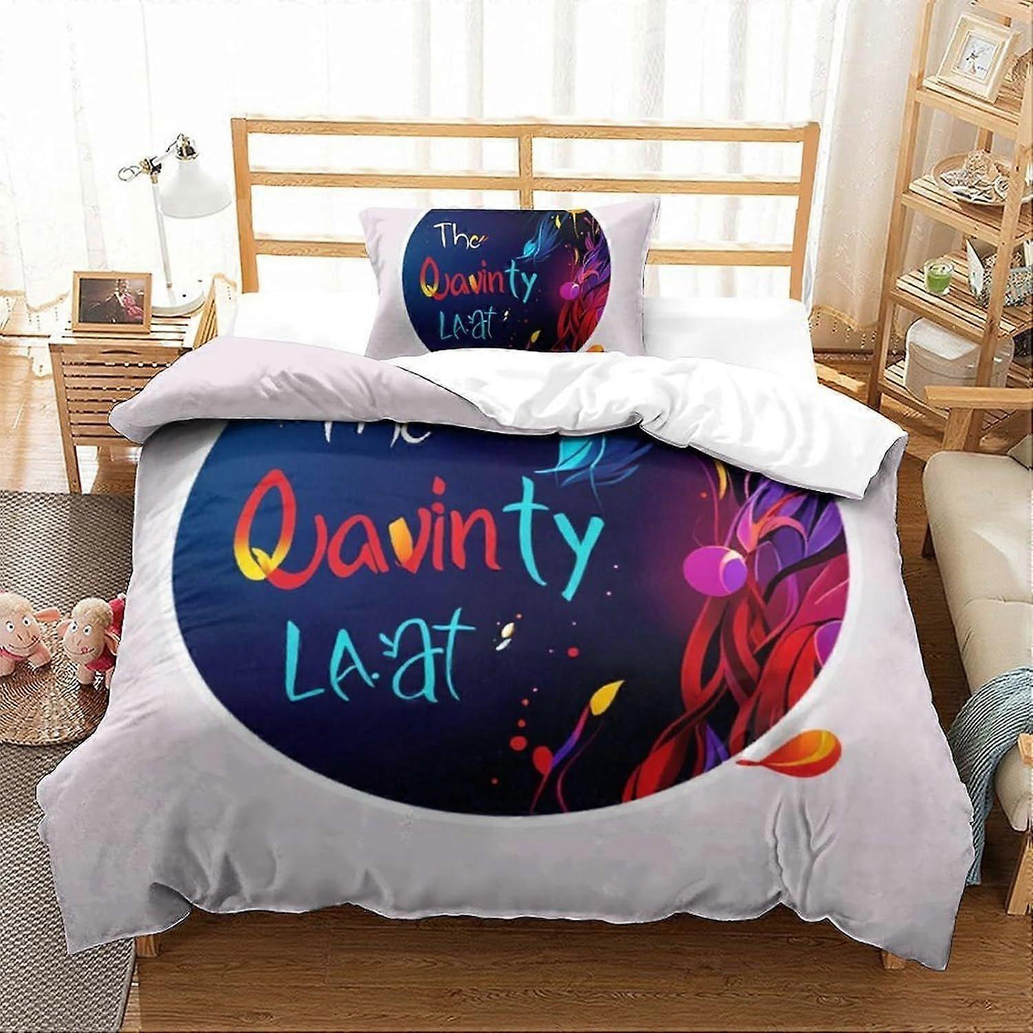 Leaf Graffiti Duvet Cover Sets 3 PCS Hotel Quality Quilt Cover Bedding Bed Covers with Pillowcases with Zipper Closure Breathable Stylish Comforter 14
