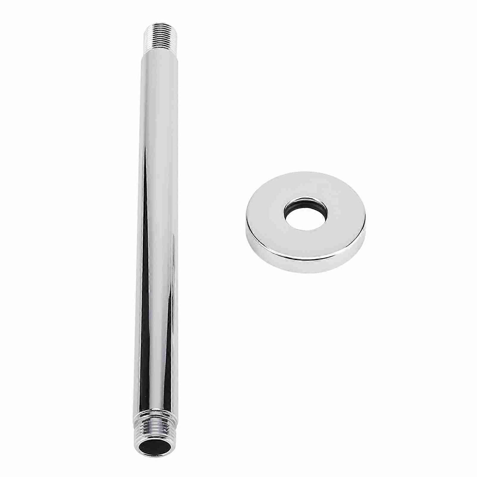 Stainless Steel Round Top Shower Arm Pipe Wall Mount for Bathroom Ceiling Shower Head (25 cm)