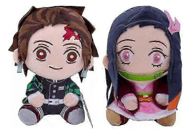 Tanjiro Nezuko Plush Toy 20 Cm 2 Pieces