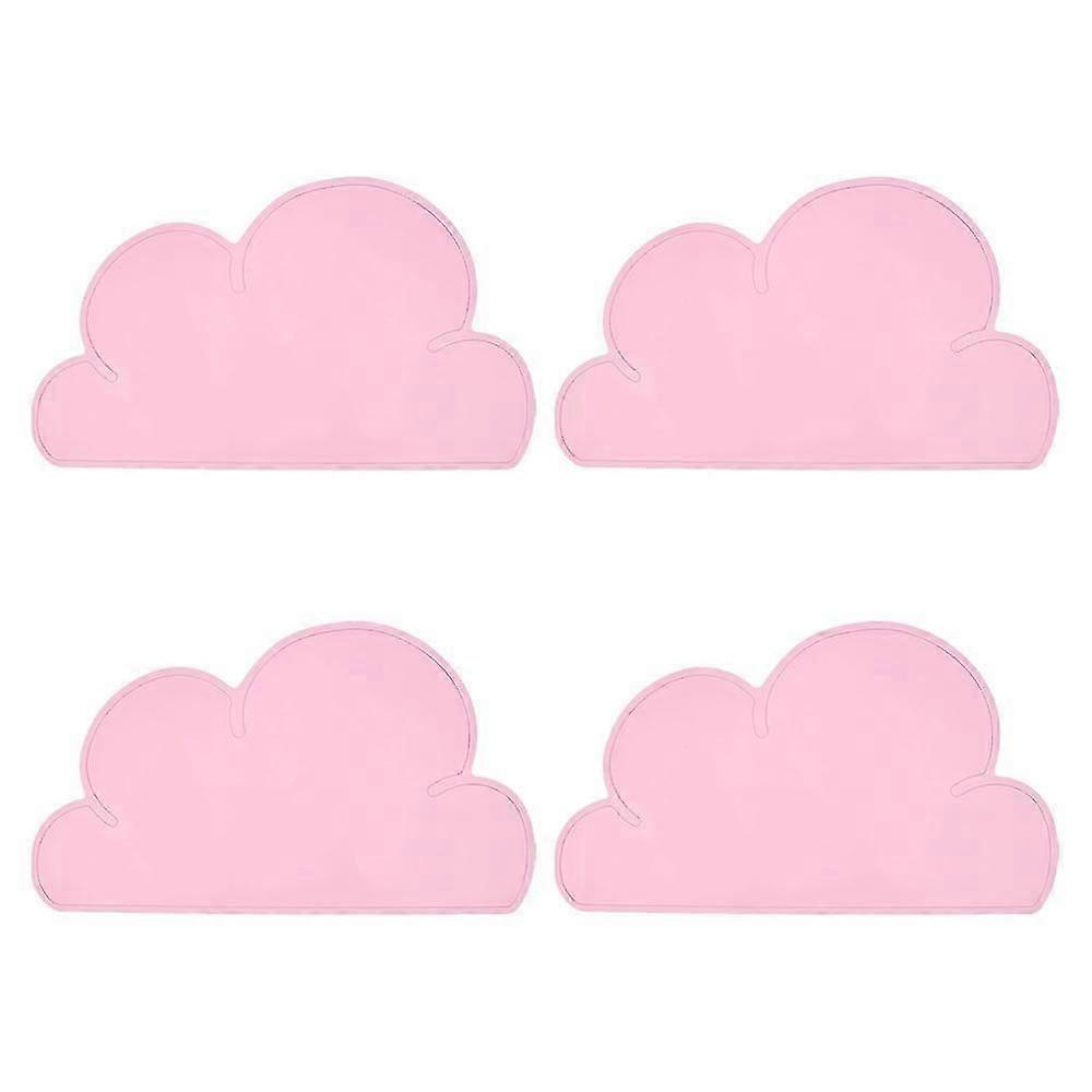 Placemat cloud, table set, child-friendly design and subtle color pad, BPA-free, light pink.