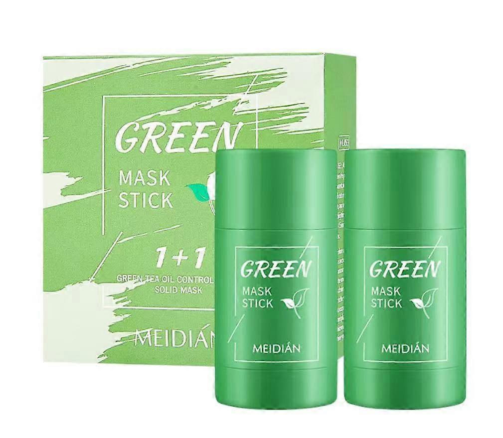 Green Tea Mud Mask Stick Upgrade Blackhead Removal Pore Cleansing Oil Control All Skin Types Moisturising 2Pack