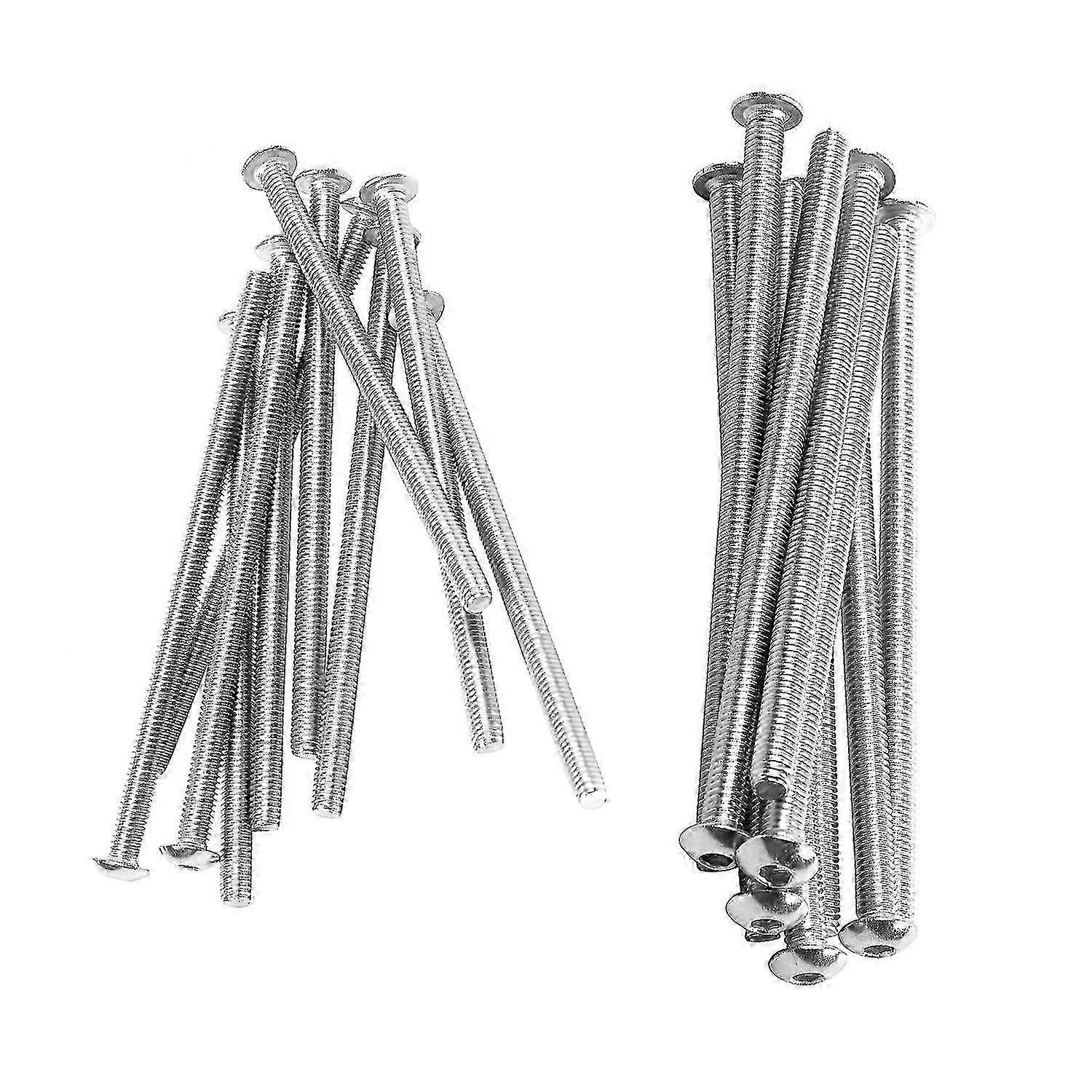 20 Pcs Stainless Steel Button Head Screw, Hex Socket Bolts Type:m4/4mm - 10 Pcs M4x75mm & 10 Pcs M4-2025-ss