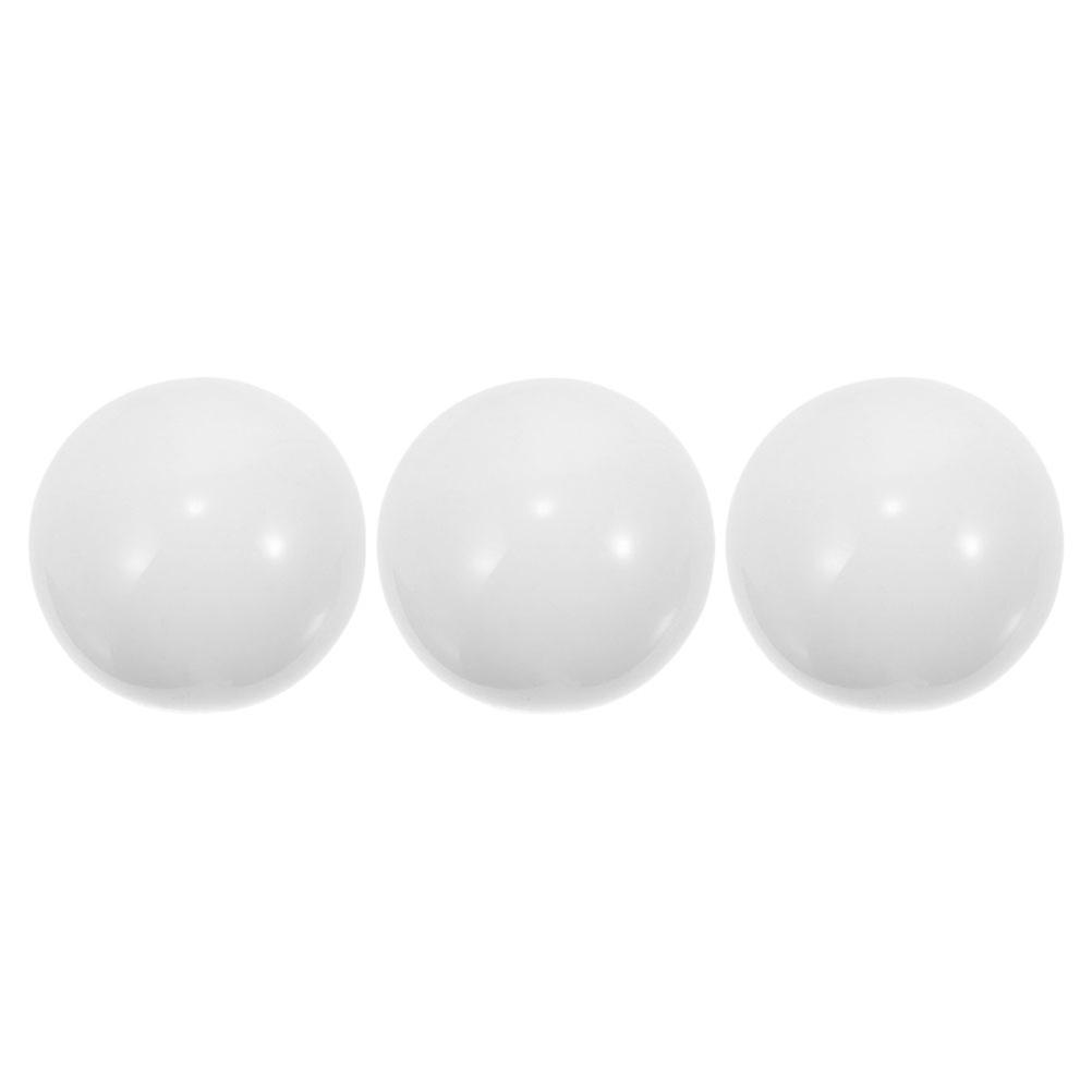 Interactive Roulette Game Beads 3Pcs Round White Resin Balls Modern Design for Players High Precision Sensing
