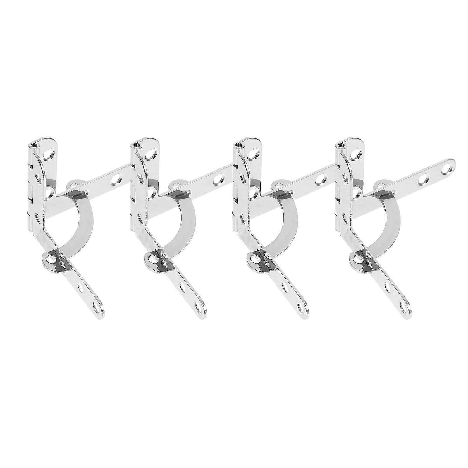 Rustic Hinges Antique Hinges for Cigar Boxes Round Right-Angle Lid Support Durable Material 4.40X4.40X3.10CM 1 Set