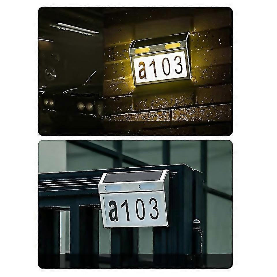 For Solar House Number Light With Ip65 Waterproof With 3 Lighting Modes