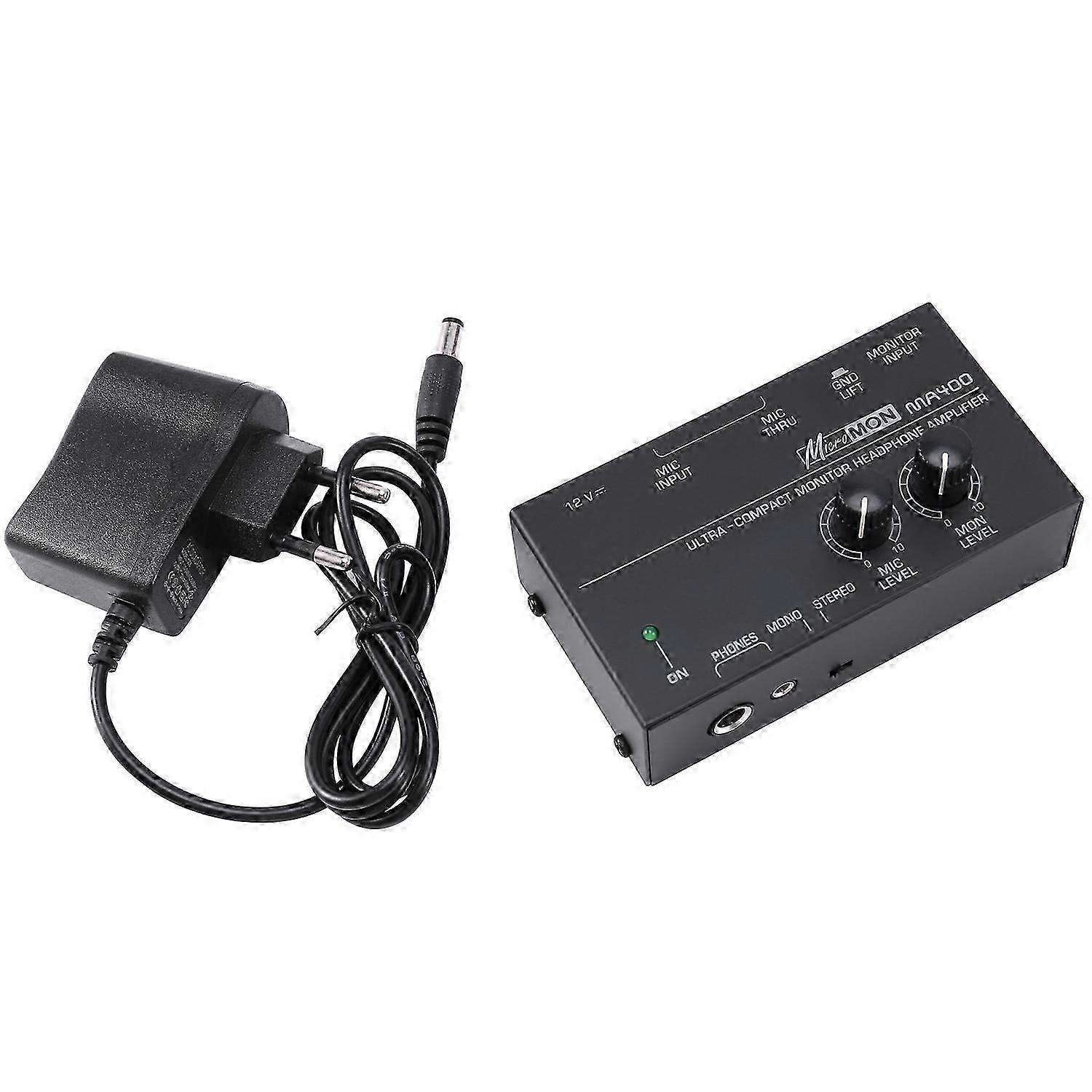 Ma400 Preamplificatore per cuffie Preamplificatore microfonico Preamplificatore per cuffie Personal Monitor Mixer