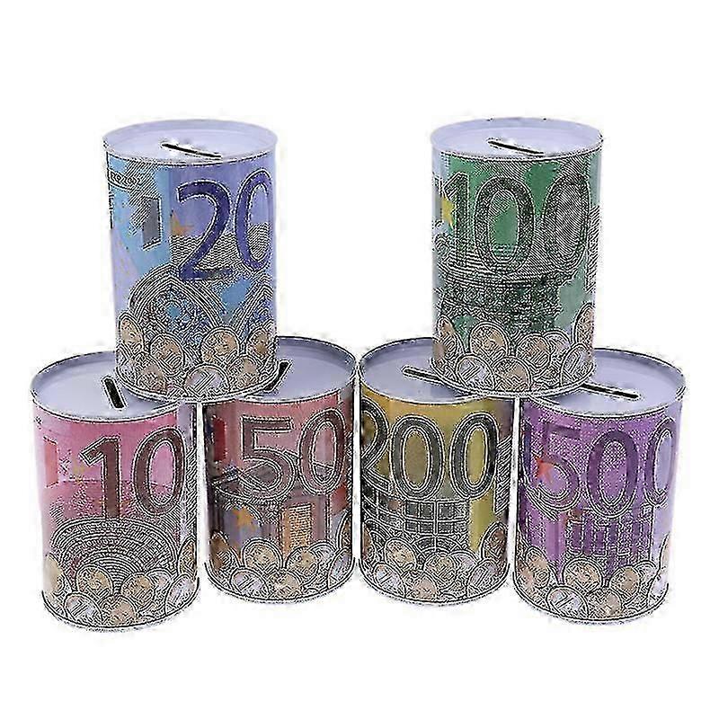 اليورو والدولار اسطوانة أصبع بنك آمنة للودائع عملات معدنية ، صندوق نقود متين في المملكة المتحدة