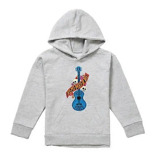 Coco Childrens/Kids Remember Me Guitar With Skulls Heather Hoodie