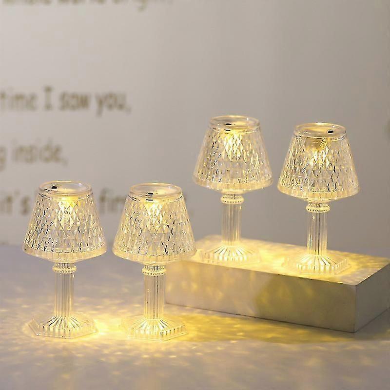 Mini Crystal Diamond Table Lamp Mini Led Electronic Night Light Lampa