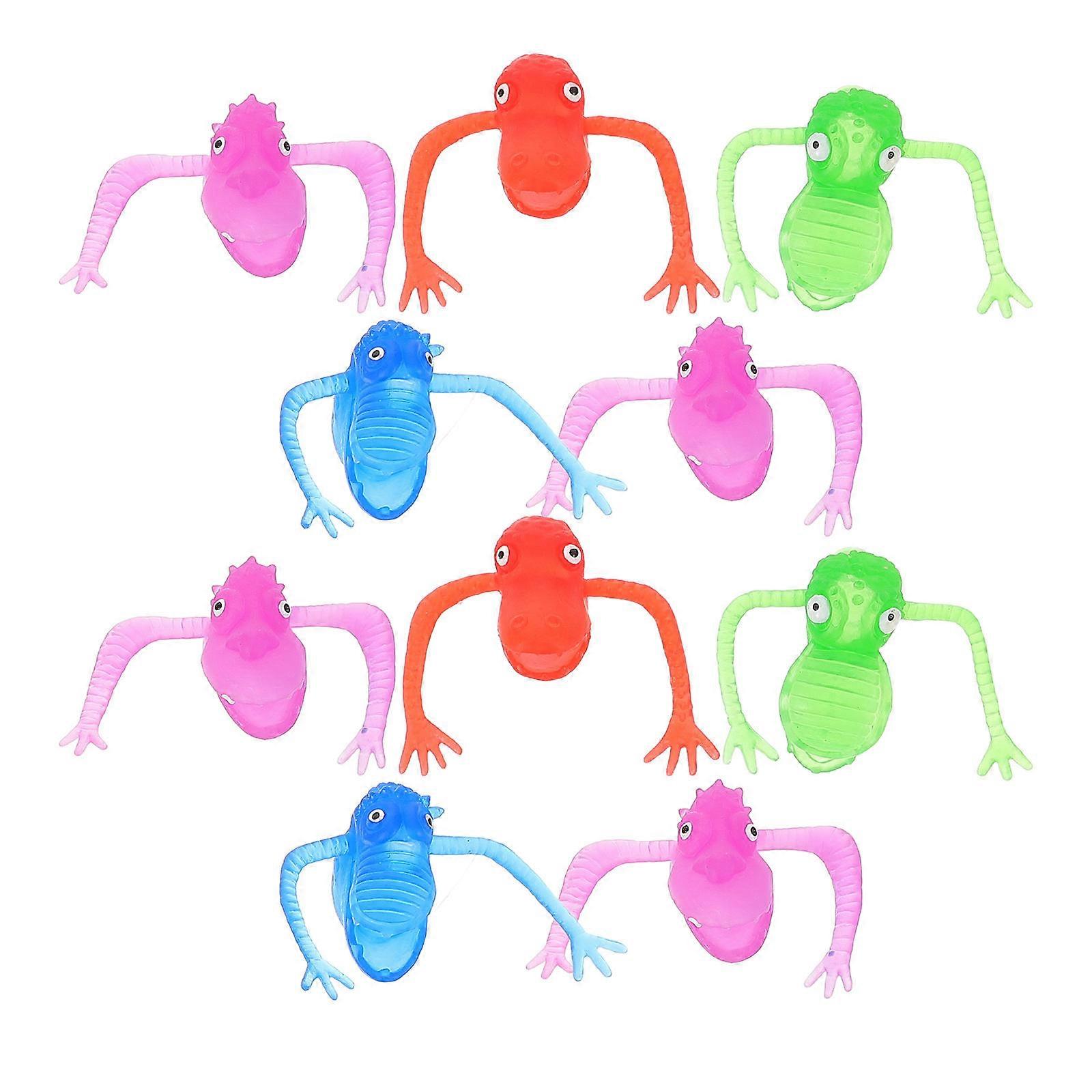 Finger Puppets Dinosaur Creepy Finger for Kids 10Pcs Party Favors Puppet Show