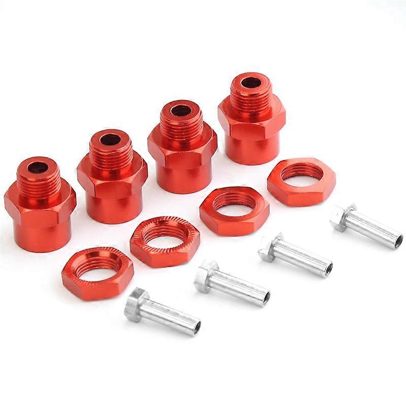 Hex Hubs Adapter Extension Conversion Nuts for 1/10 RC Car,Red