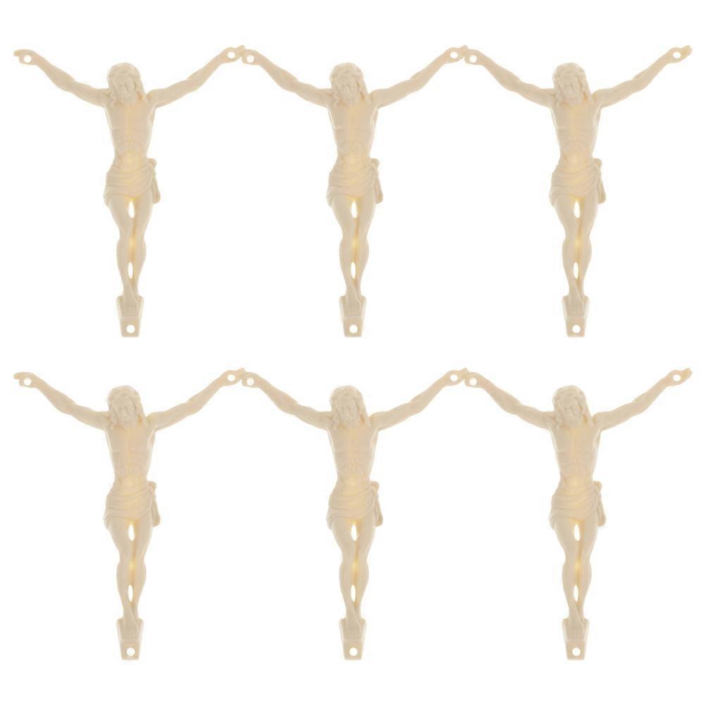 Jesus Figurine Decor for Craft Hobby 24Pcs Plastic Statue Model