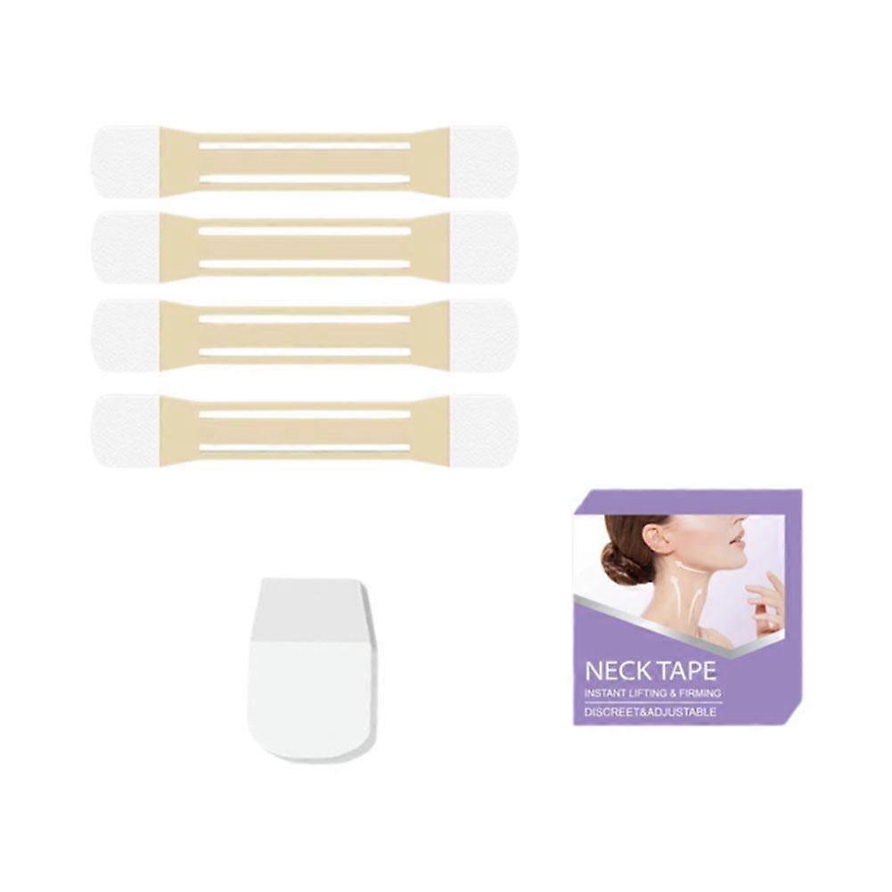 Neck Firming Patch 4 Pcs Set with 20 Patches Advanced Lifting Technology Seamless Invisible Design Wrinkle Reduction for Smooth Confident Neck Skin