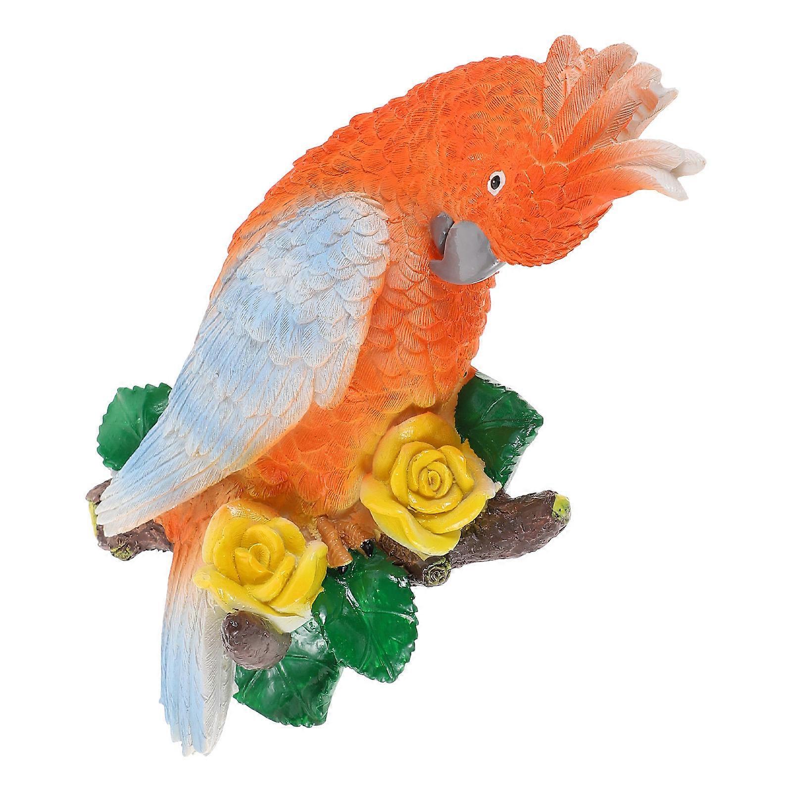 Resin Bird Figurine Garden Ornaments Decorative Display For Indoor And Outdoor Use 1Pc