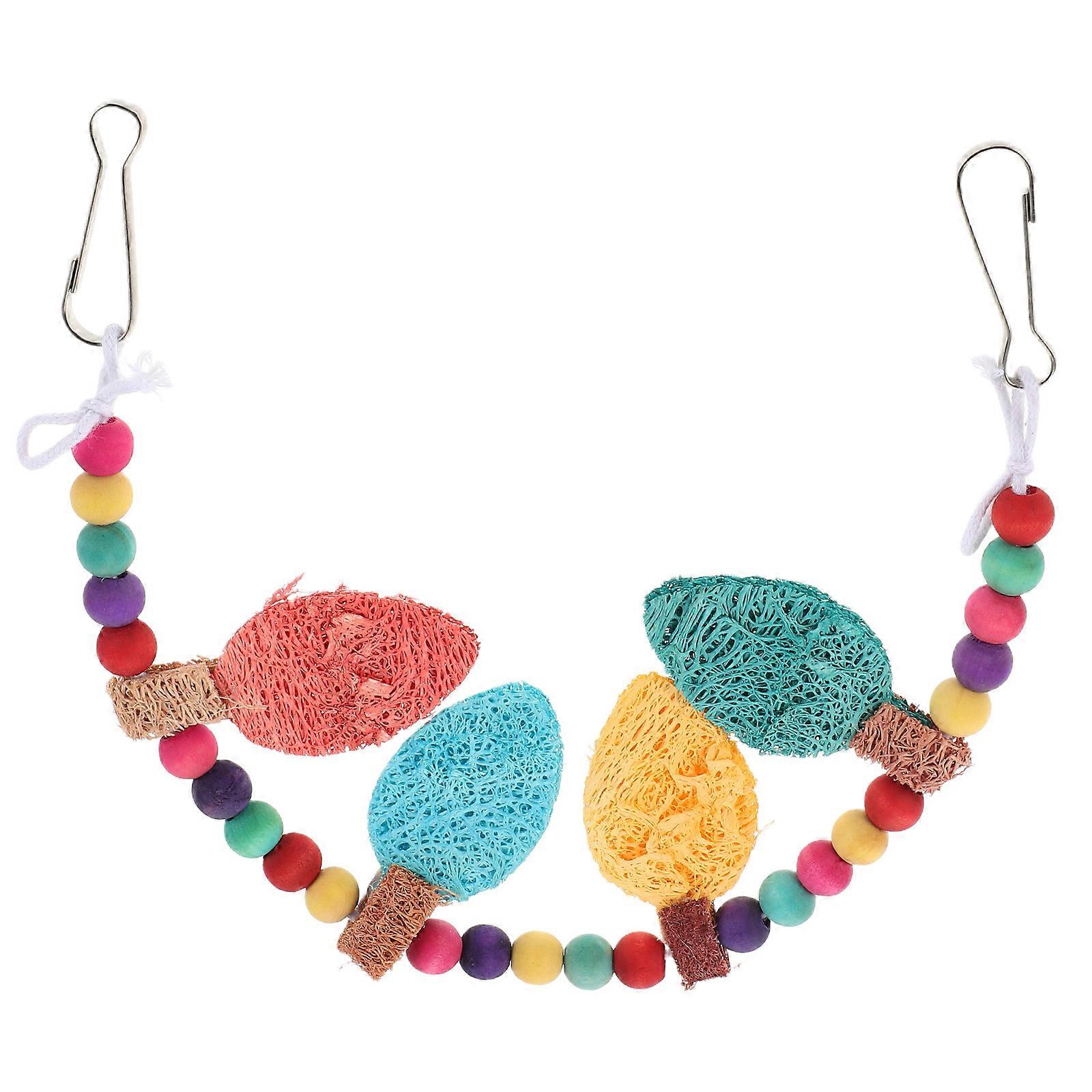 Multi Colored Parrot Bite Toy For Pet Owners Ideal For Behavior Training And Engaging Play 1Set
